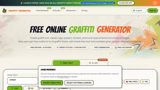 Graffiti Generator screenshot