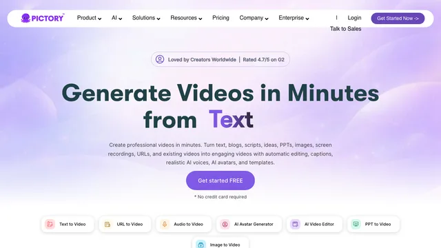 Pictory screenshot