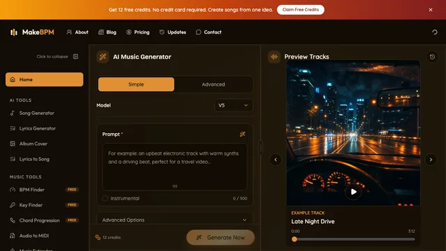 MakeBPM screenshot