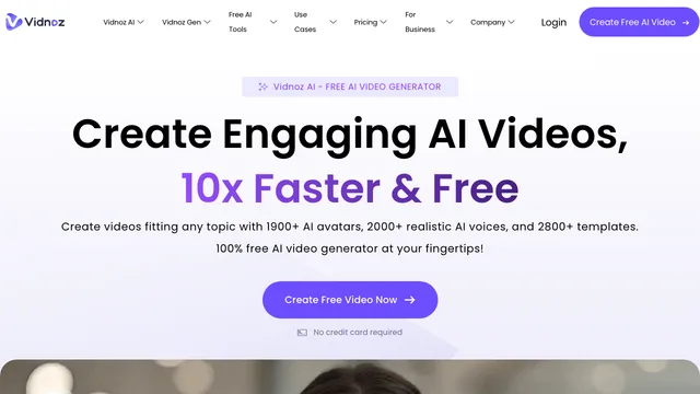 Vidnoz AI screenshot