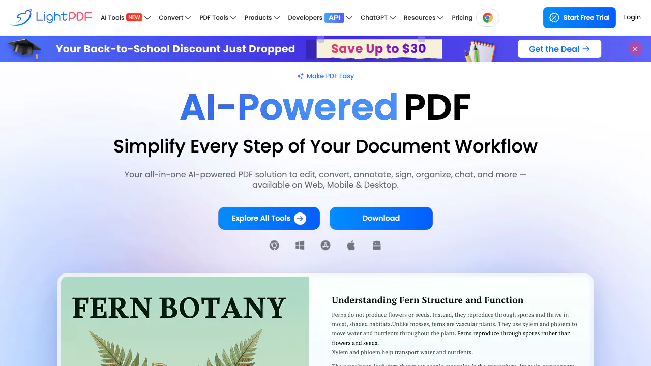 LightPDF screenshot