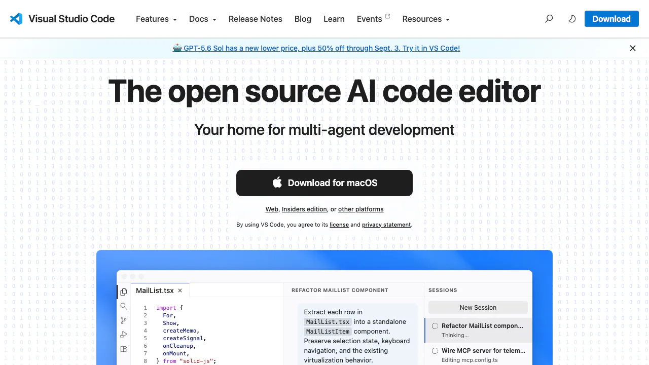 Visual Studio Code screenshot