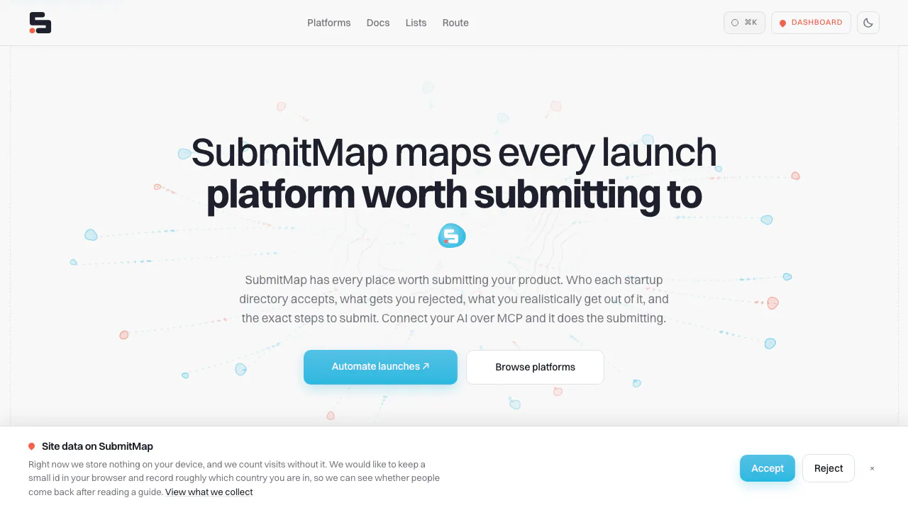 SubmitMap screenshot