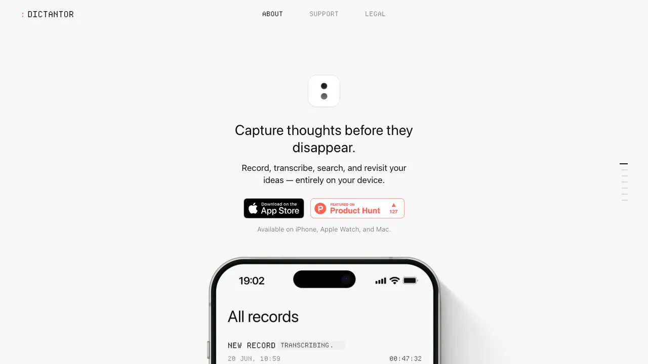 Dictantor screenshot