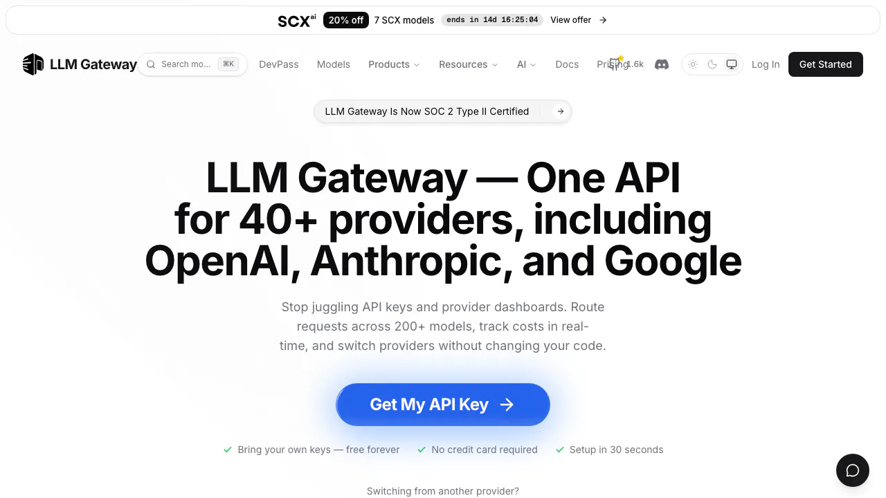 LLM Gateway screenshot