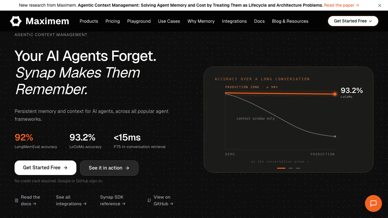 Maximem Synap screenshot