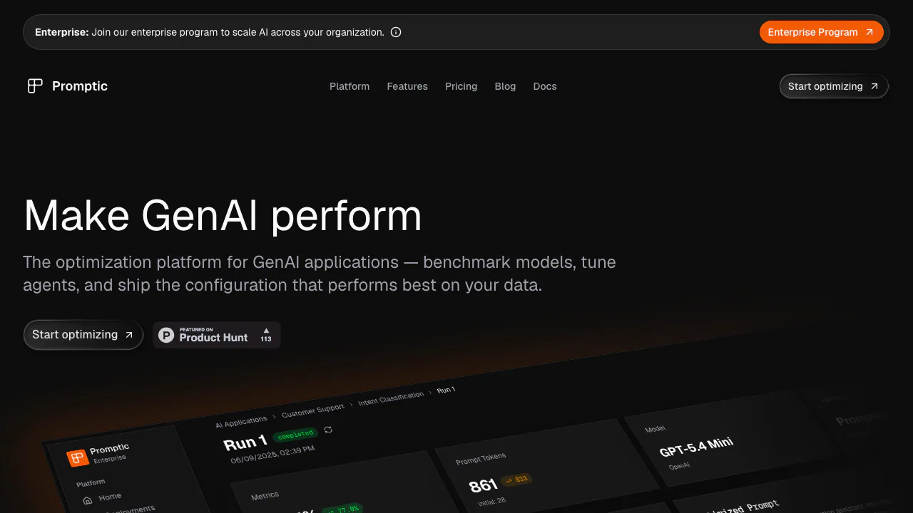 Promptic screenshot