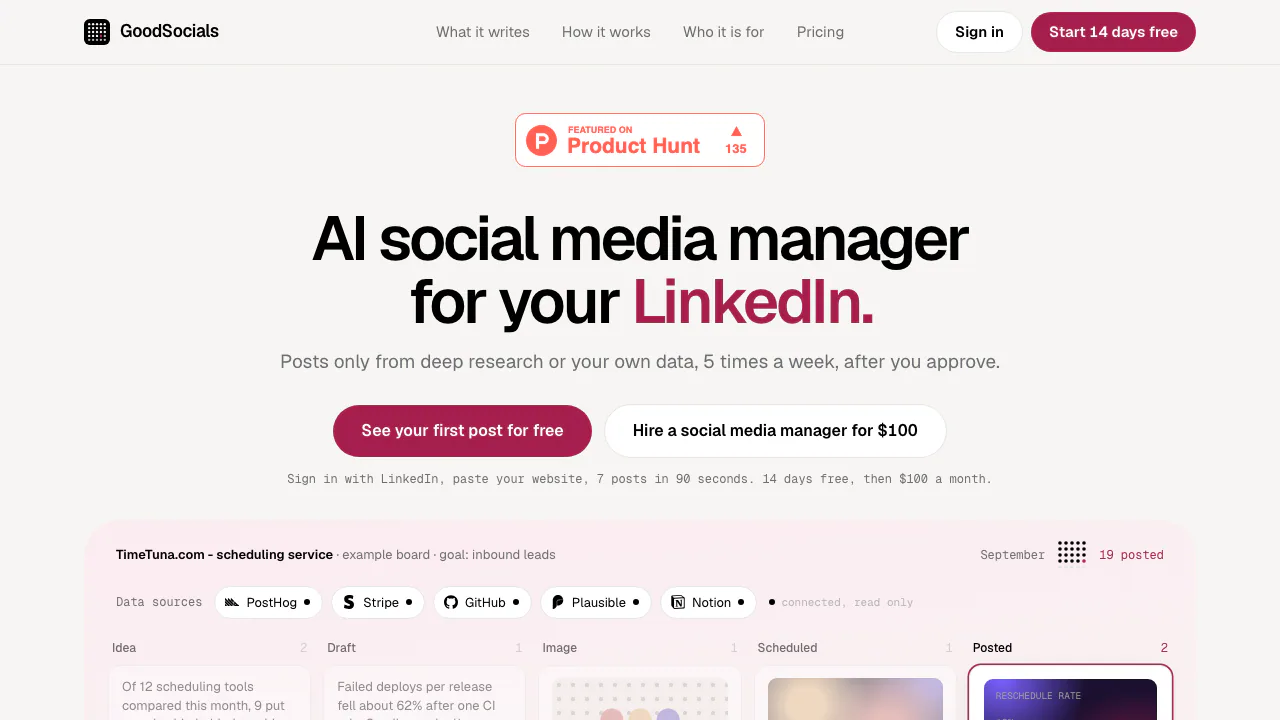 GoodSocials screenshot
