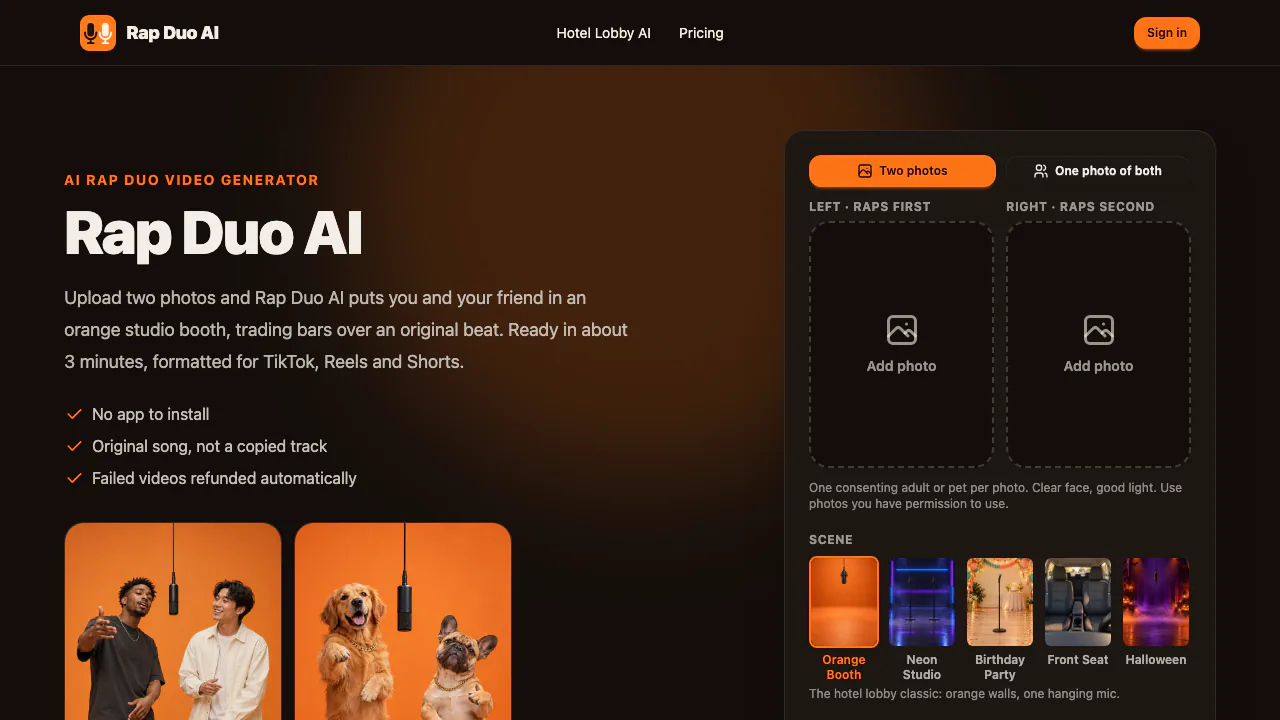 Rap Duo AI screenshot