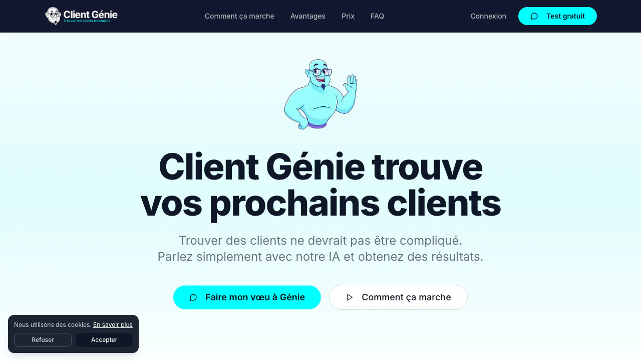 Client Génie screenshot