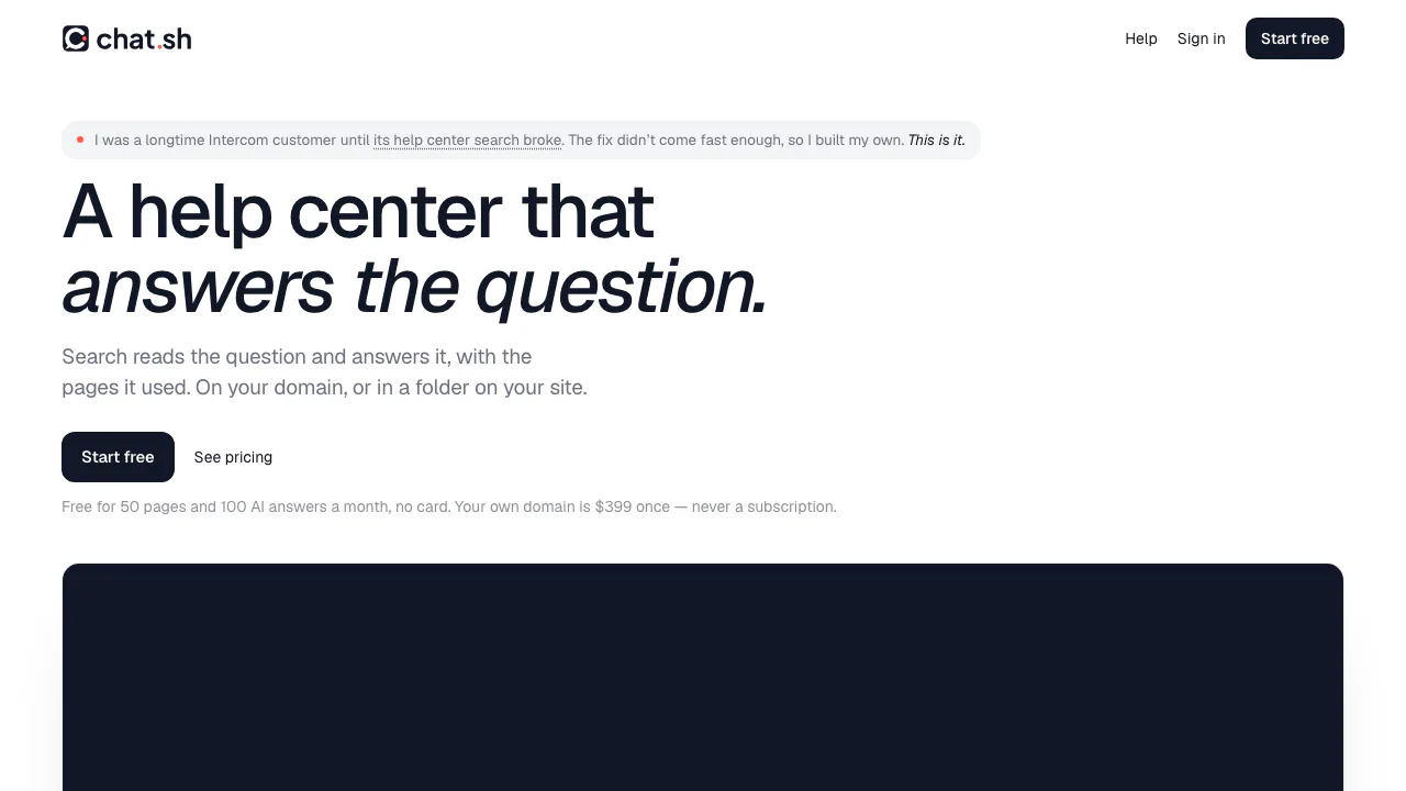 Chat.sh screenshot