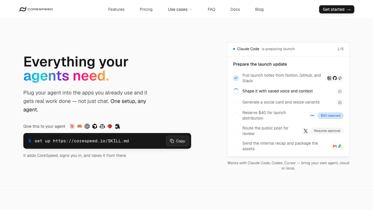 CoreSpeed screenshot