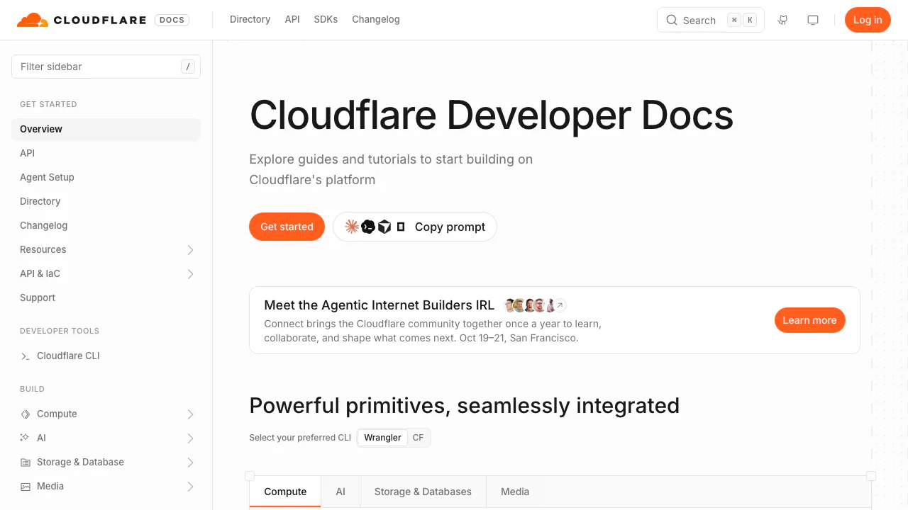 Cloudflare Developers screenshot