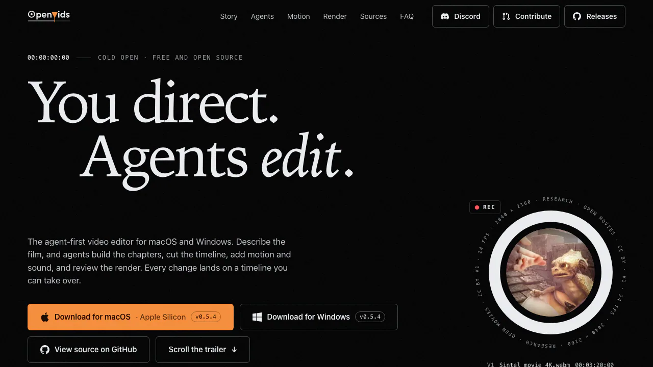 OpenVids screenshot
