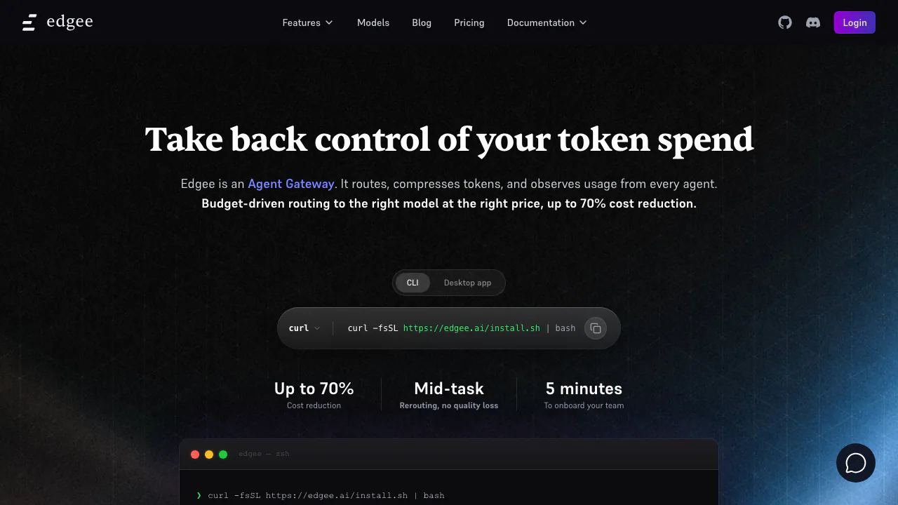 Edgee screenshot