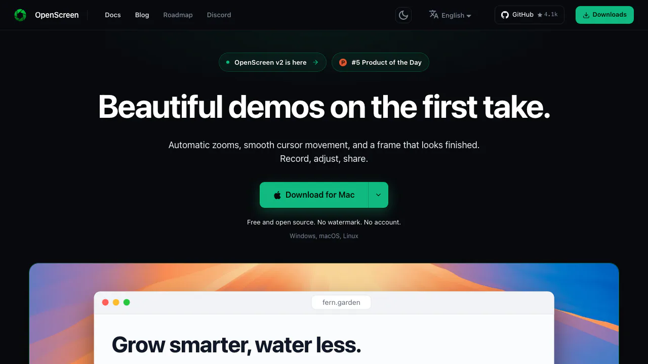 OpenScreen screenshot