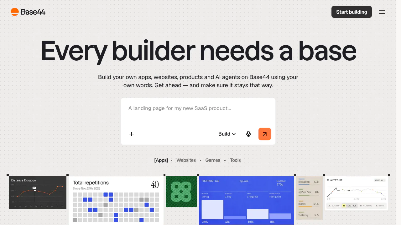 Base44 screenshot