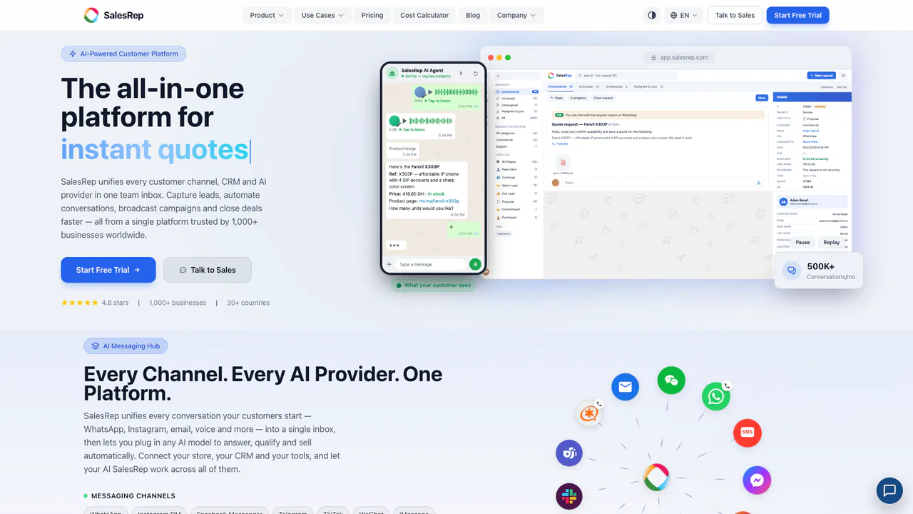 SalesRep screenshot