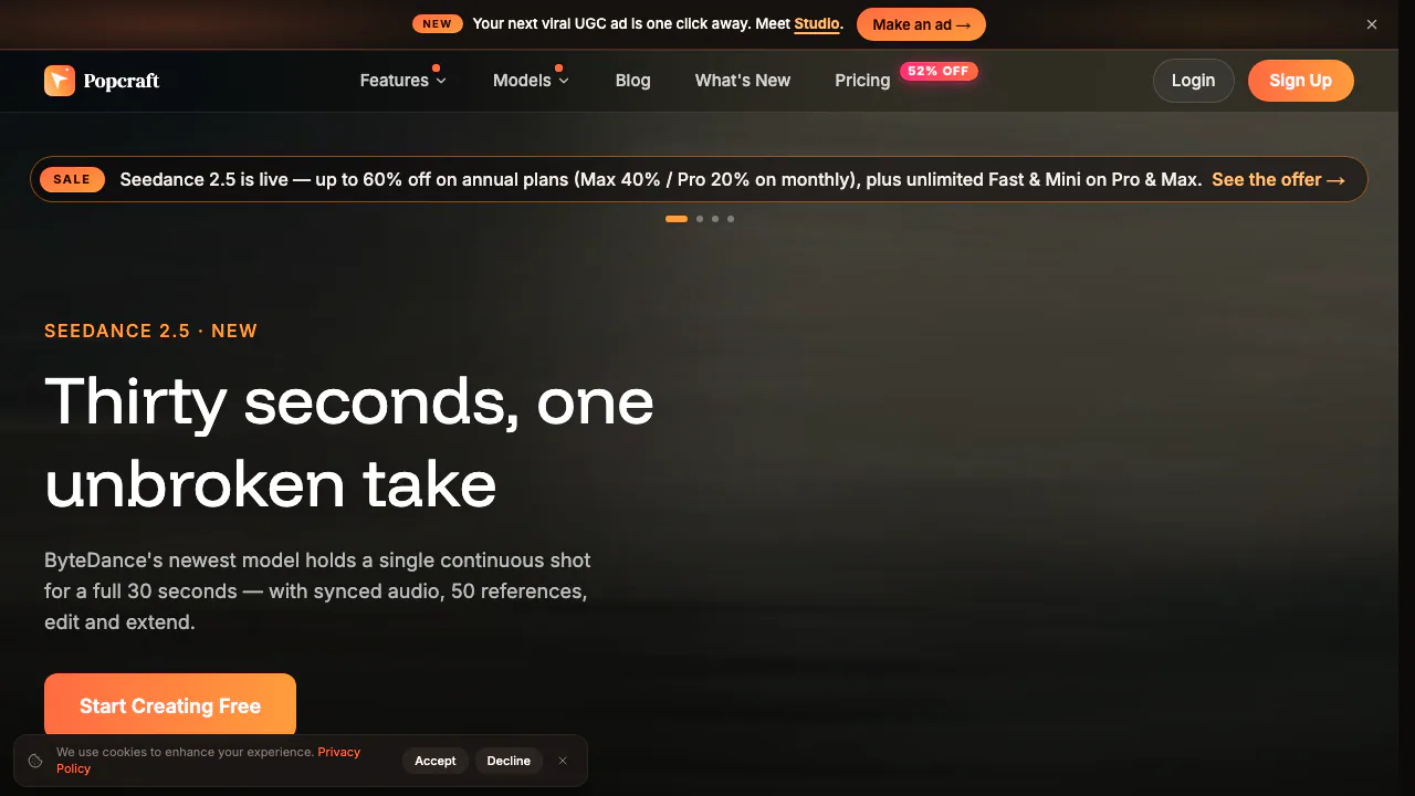 Popcraft screenshot
