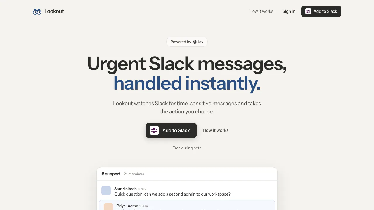 Lookout screenshot