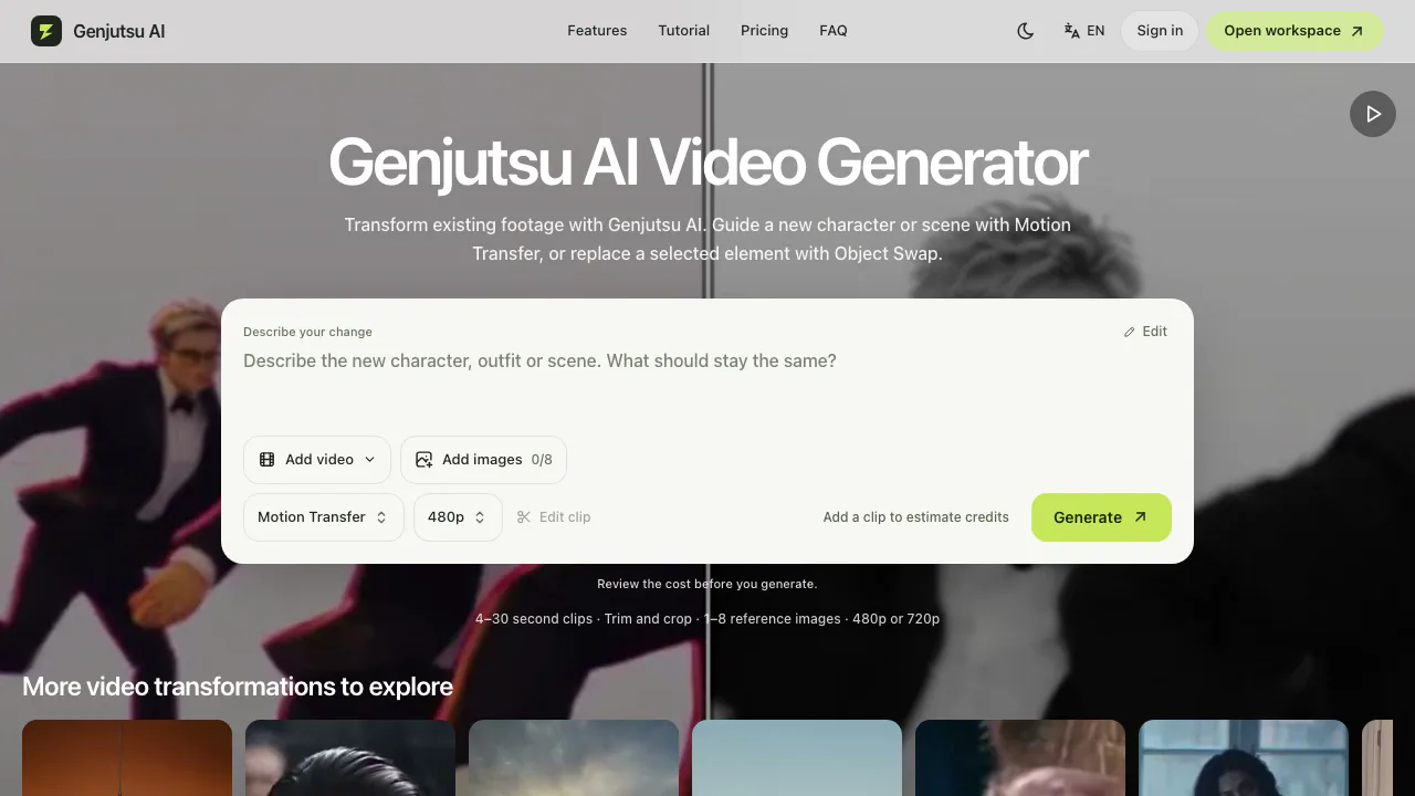 Genjutsu AI screenshot