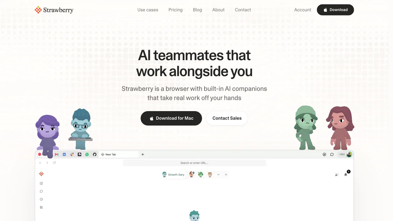 Strawberry Browser screenshot