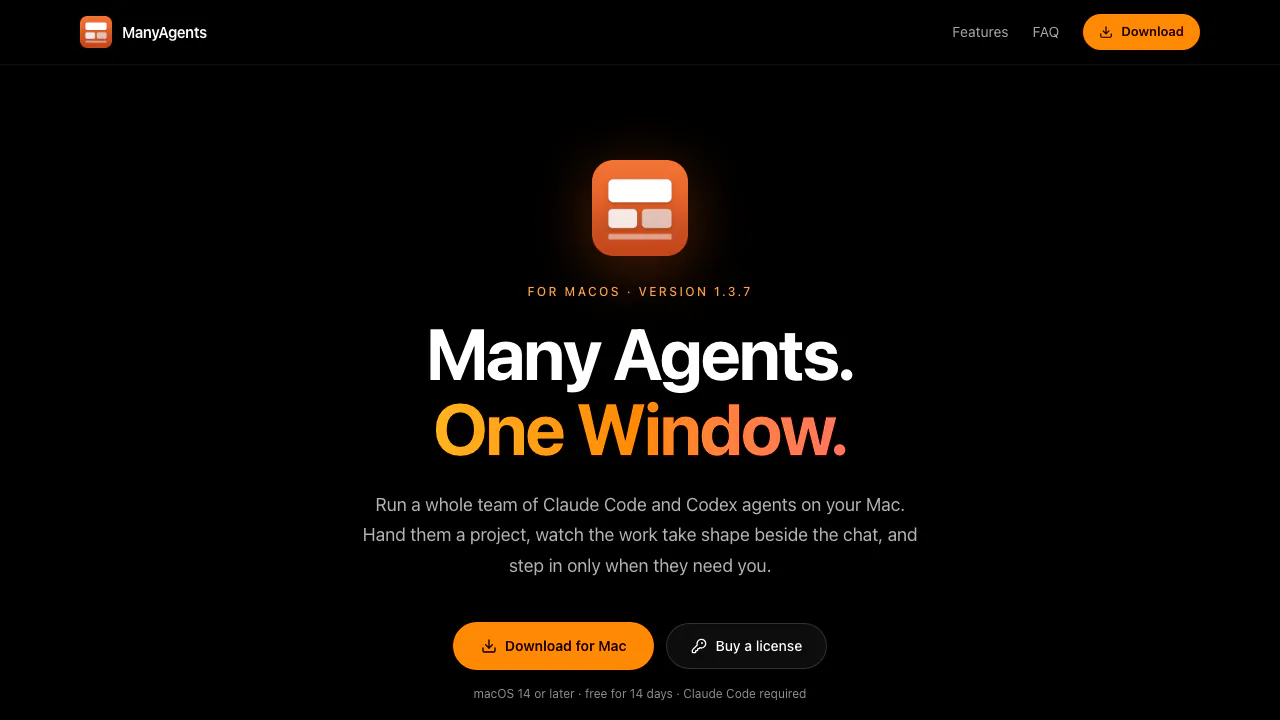 ManyAgents screenshot