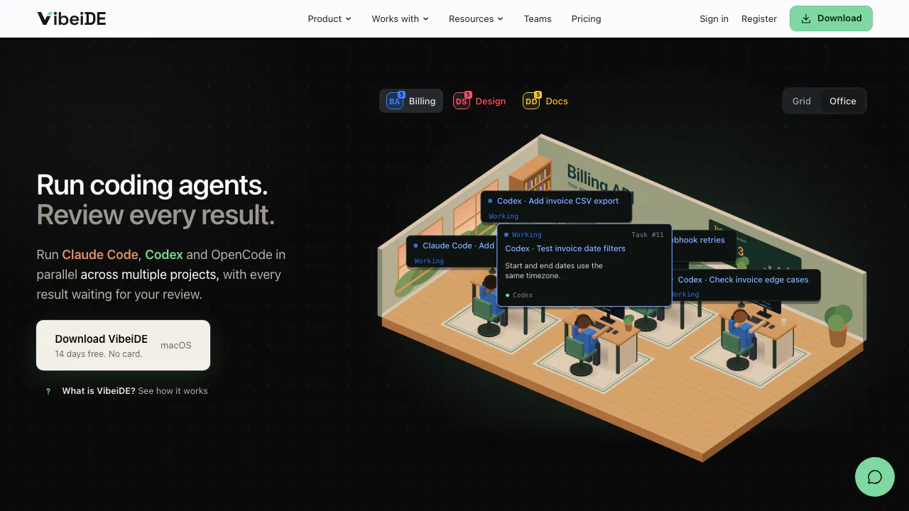 VibeiDE screenshot