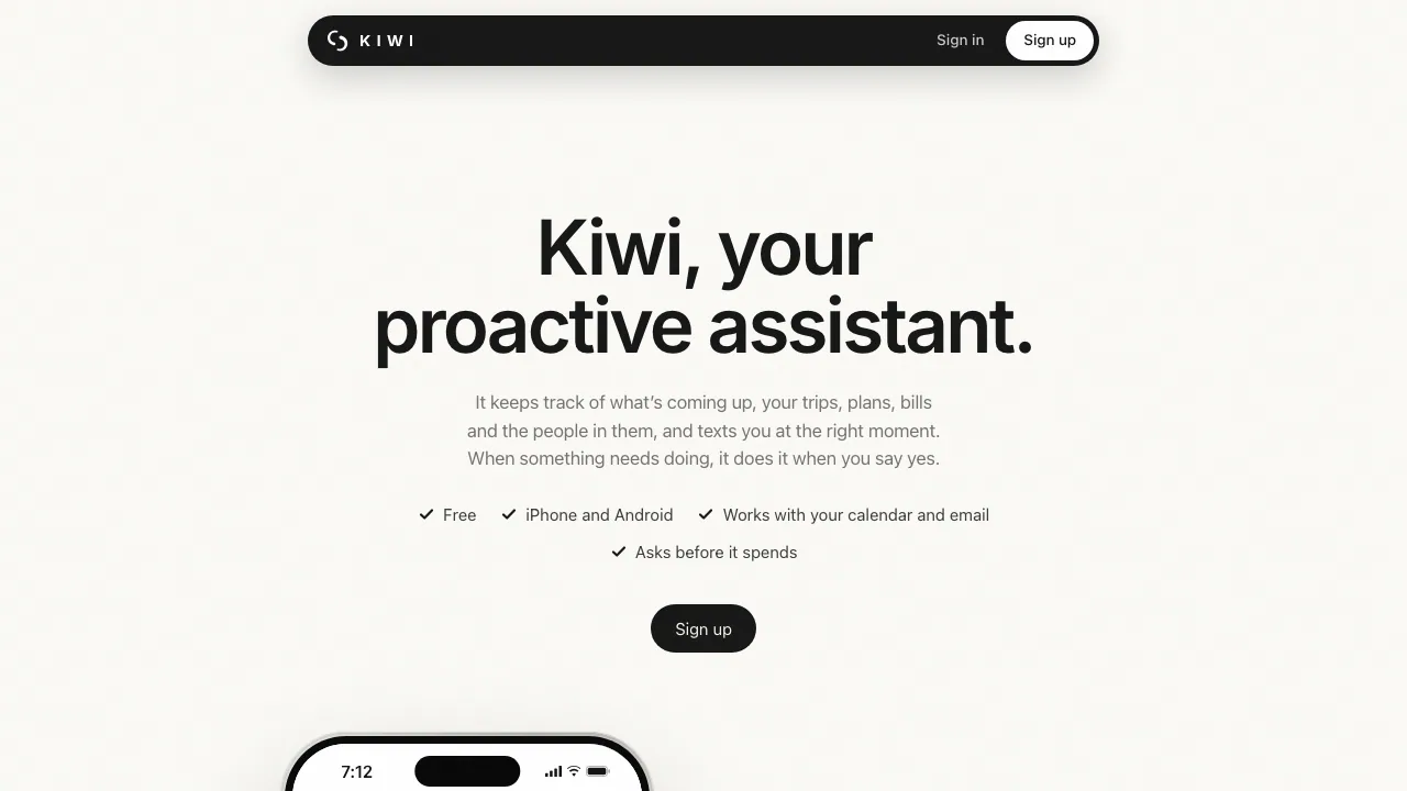 Kiwi screenshot