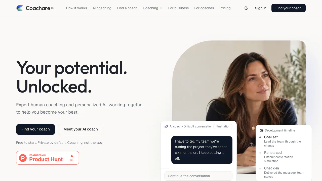 Coachare screenshot