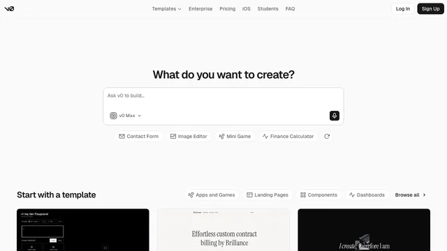 v0 screenshot