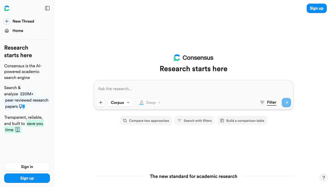 Consensus screenshot