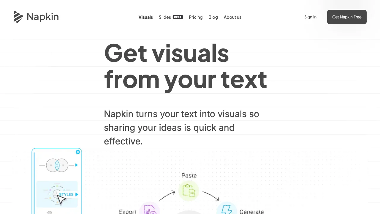 Napkin AI screenshot